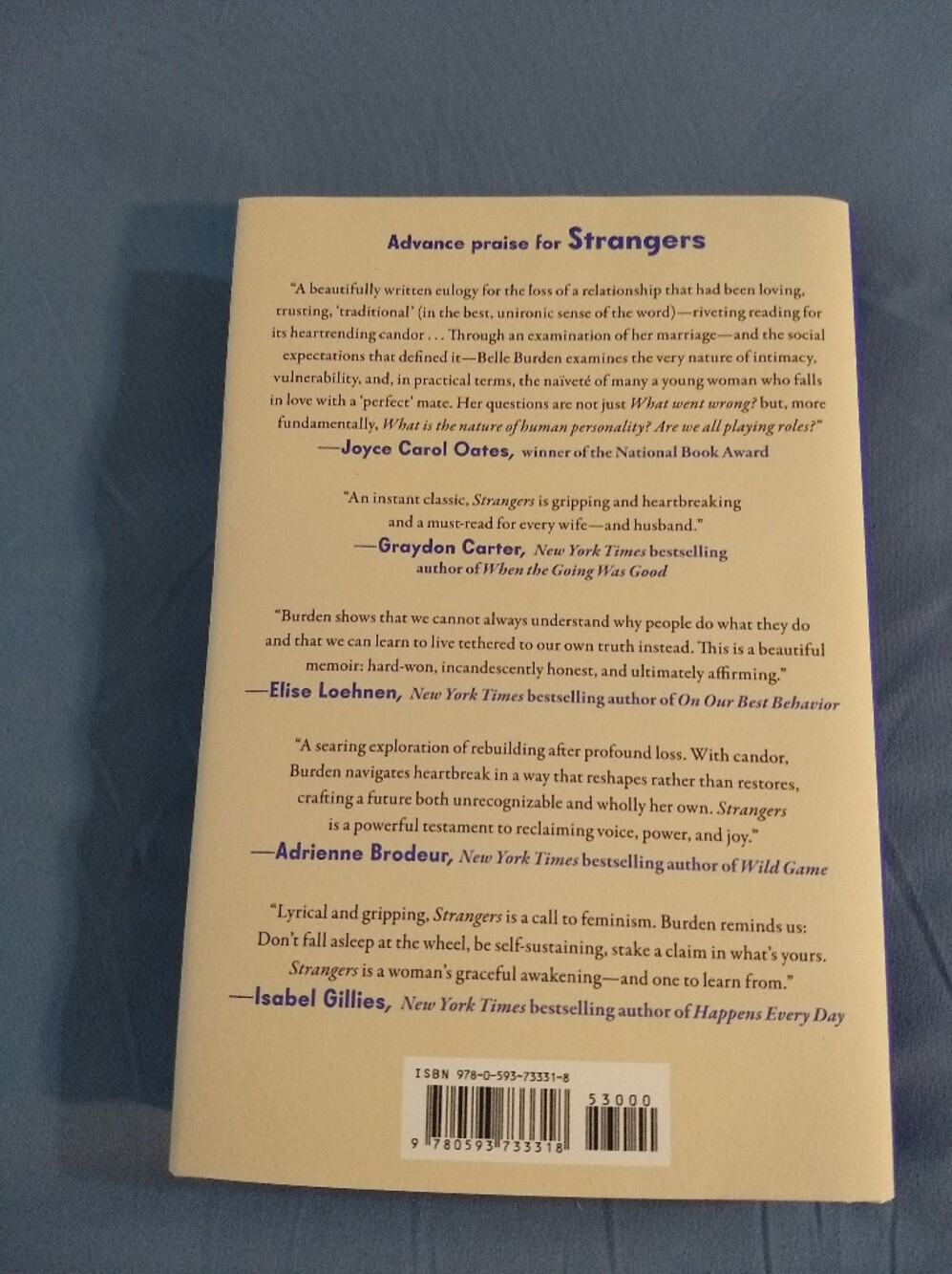 Strangers A Memoir of Marriage by Belle Burden — Hardcover - Picture 4 of 5